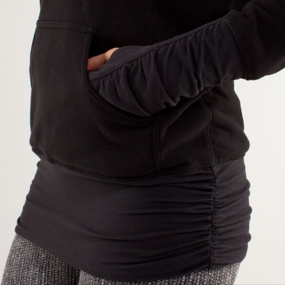 Lululemon Don't Hurry Be Happy Fleece Sweatshirt Sz 6 - Picture 3 of 15